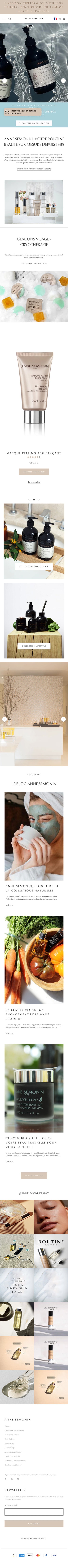 Anne Semonin - Homepage - Mobile