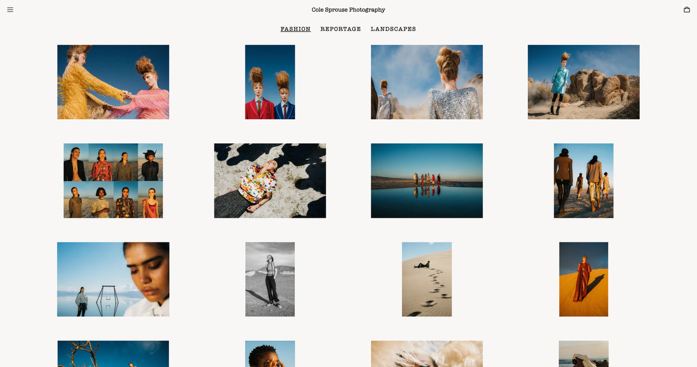 ColeSprouse - Page Collection - Desktop
