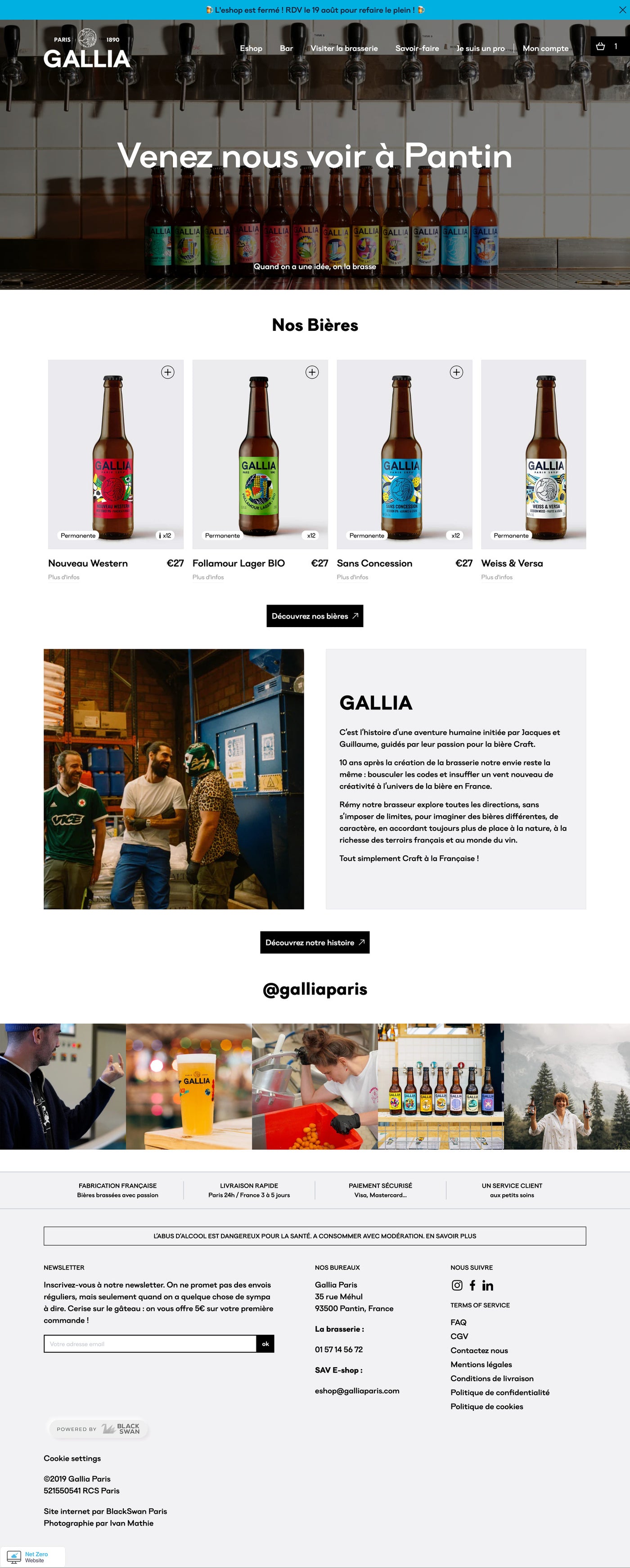 Gallia Paris - Homepage - Desktop