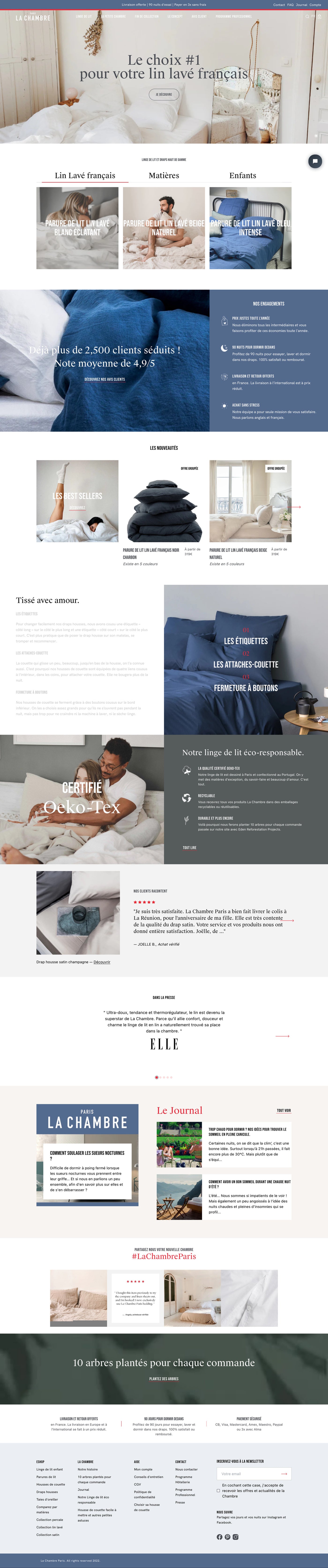 La Chambre Paris - Homepage - Desktop