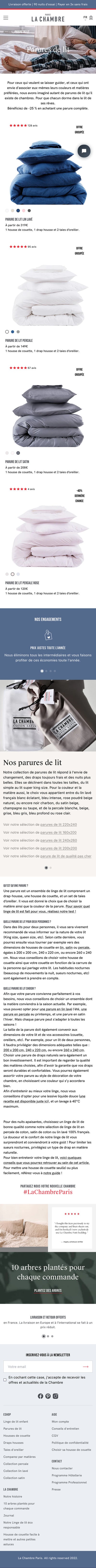 La Chambre Paris - Page Collection - Mobile