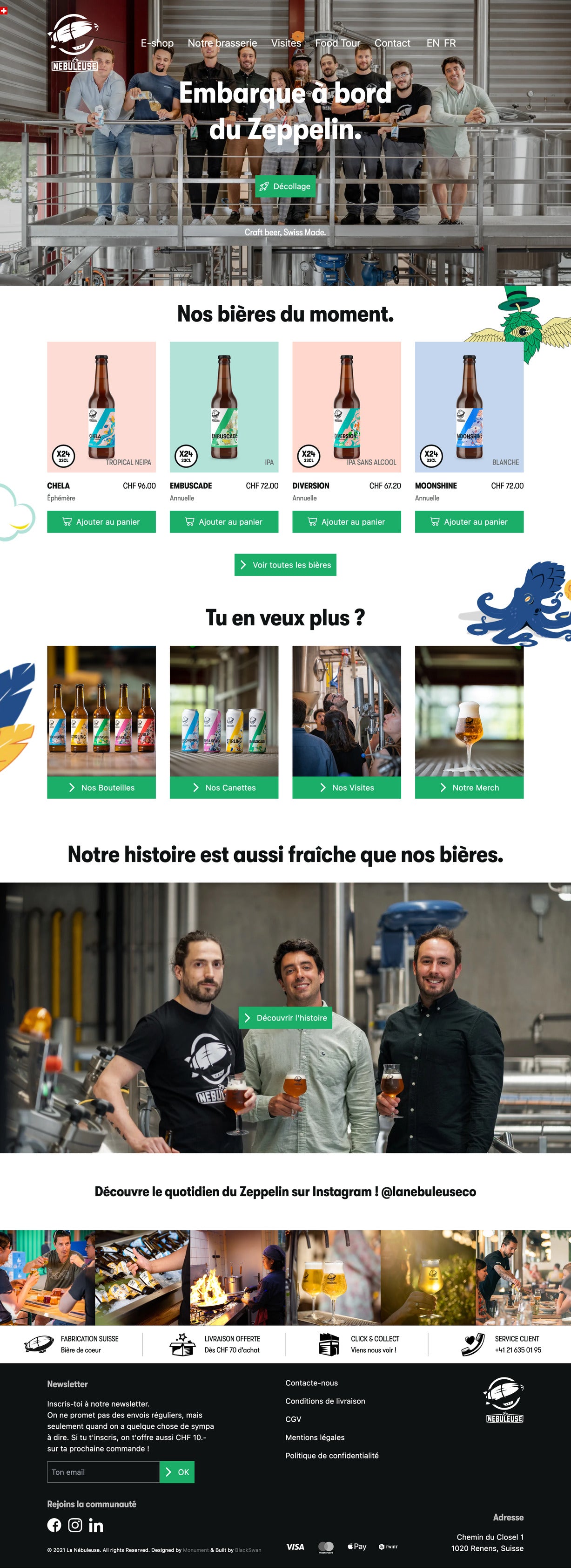 La Nebuleuse - Homepage - Desktop