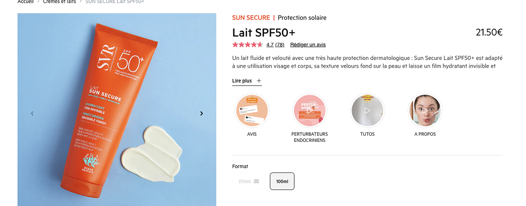Capture d'écran de la boutique Shopify SVR — mockup Blackswan — variante 1